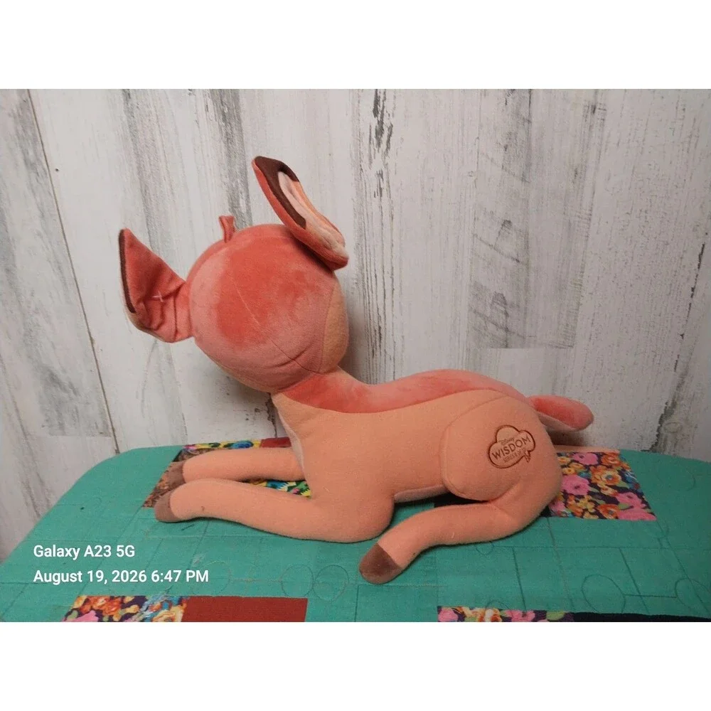 Disney Wisdom Plush Bambi 8/12 August Limited Release 16''
